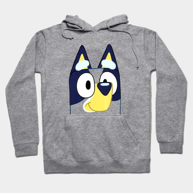 Face Bluey Hoodie by Justine Nolanz